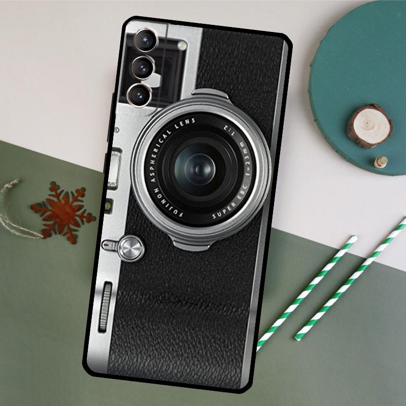 Retro Vintage Camera Phone Case For Samsung Galaxy S26 S24 Ultra S20 S21 S22 S23 S25 Plus S10 S25 FE Back Cover