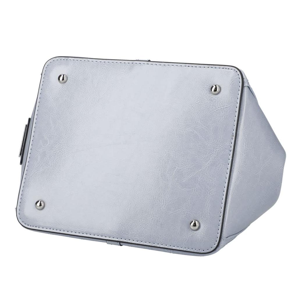 BARCOS Crocodile Embossed Shining Leather Handbag ONESIZE Black [BARCOS] Women's