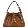 2025 new high-end autumn and winter leather women's bags women's niche commuting high-end sense portable fashion folds clouds