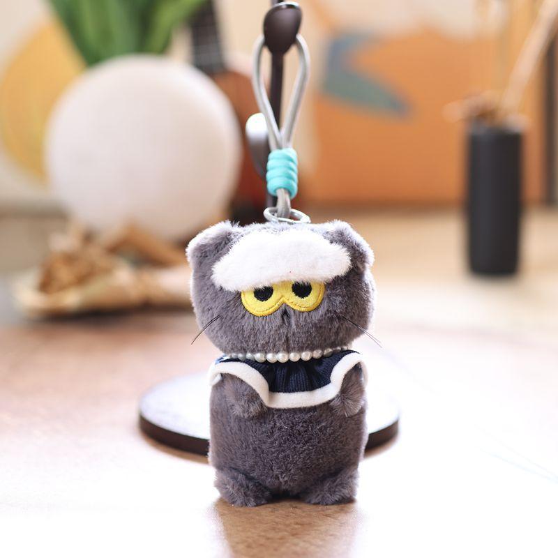 Kawaii G-Dragon Zoa Plush Doll Cartoon Plush Kitten Keychain Pendant Lovely Bag Charm Backpack Hanging Decoration Gifts