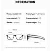 Blue Light Blocking Reading Glasses Anti Blue Ray Ultralight Eye Protection Square Sports PC Glasses for Men Women
