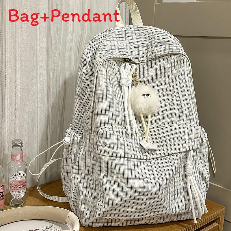 Nylon Student Backpack With Fabric For Casual Travel And School Use