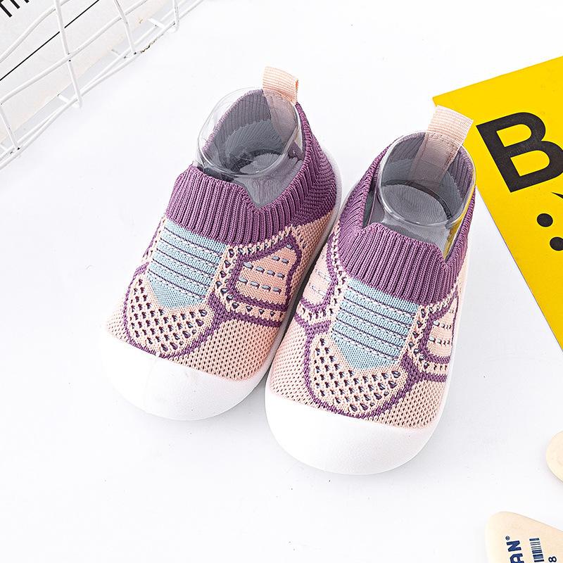 

23/5000 Girls And Boys Breathable Mesh Upper Learning Shoes For Spring And Autumn, Children s Soft Bottom Anti-Slip Floor Socks Shoes 21