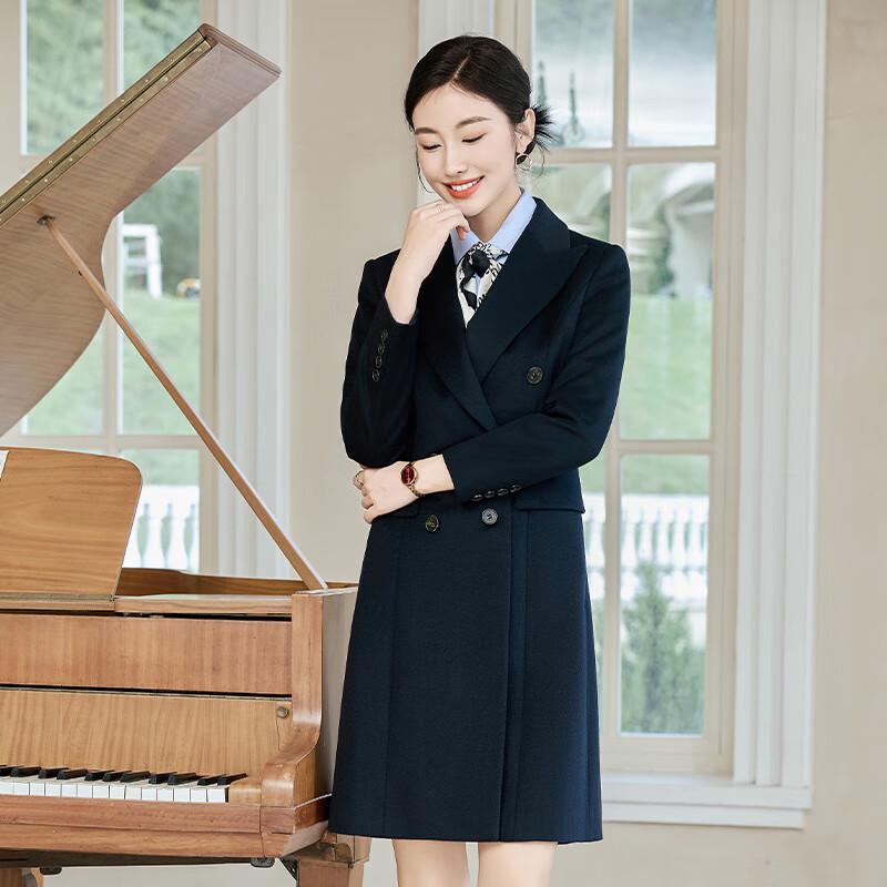 TLUOMAN Women's Professional Mid-Length Wool Coat