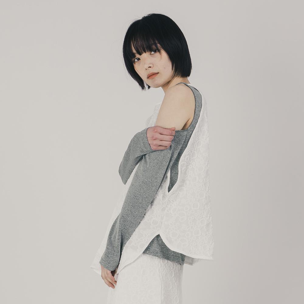 WHIMSY MIND Cocoon Sleeveless Blouse_Ivory