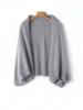100%Wool Women'S Knitted Shawl Scarf Soft Warm Knitwear Cardigan Cloak Wraps Shoulder Neck Protect Pashmina Scarves Dual Use