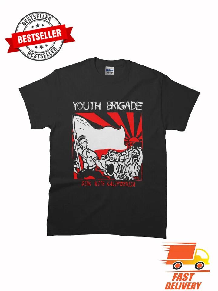 

Футболка с принтом группы Youth Brigade Sink with Kalifornija Все размеры S-5XL Унисекс XL