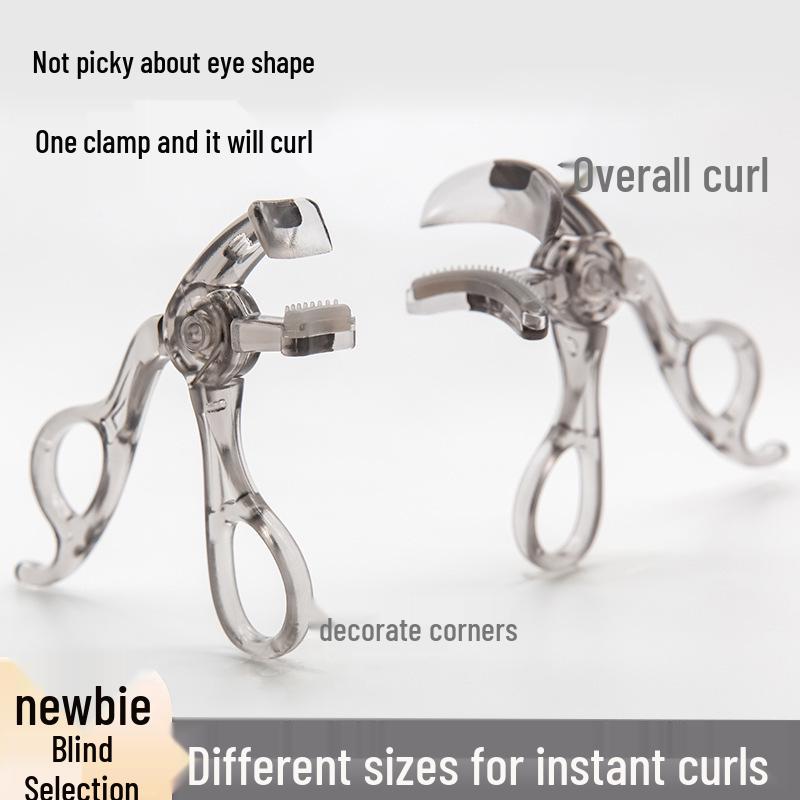 Beginner Frameless Curled Tooth Comb Eyelash Curler - Portable Sunflower-Shaped Wide Angle Lash Tool