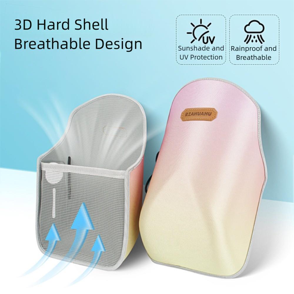 Gradient Color Summer Handlebar Muffs Breathable Hard Shell Sunshade Cover  Motorcycle