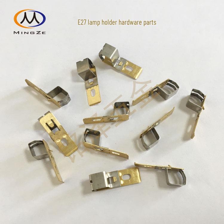 E27 LED Lamp Holder Kit with Conductive Electrode Spring Clip