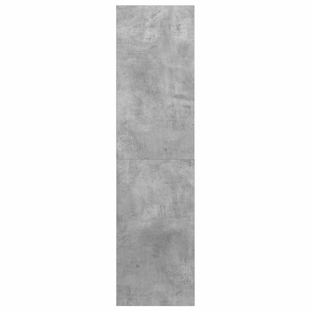 TV Wall Cabinet Concrete Grey 37 x 37 x 142.5 cm Particleboard