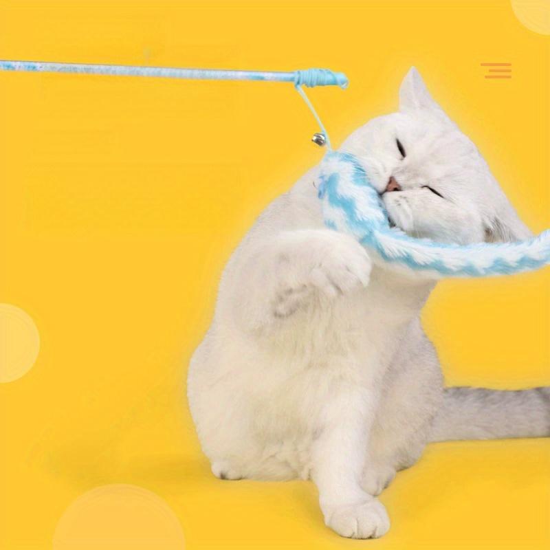 1Pc Cat Teasing Stick with Long Tail Mouse Design, Multicolored Interactive Cat Toy, High-Quality Interactive Cat Supplies