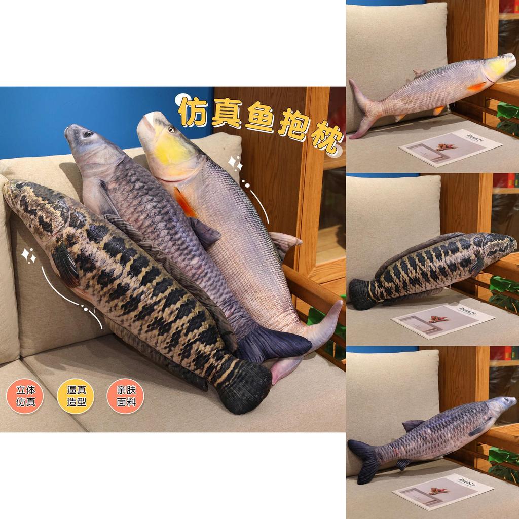 Plush Fish Pillow Soft Toy For Kids And Teens Decorative Gift