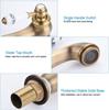 Luxury Basin Bath Faucet European Retro Single Handle Antique Bronze for Cold and Hot Water Sink Mixer Tap Mixer