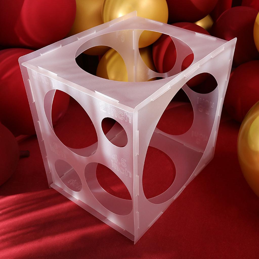 11 Holes Balloon Sizer Box 2-10Inch Collapsible Balloons Measurement Tool for Balloon Arches Columns Balloon Decoration