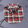 Plaid Fake Collar Female Ladies Detachable Collars For Women Detachable Lapel Shirt False Collars Woman False Blouse Neckwear