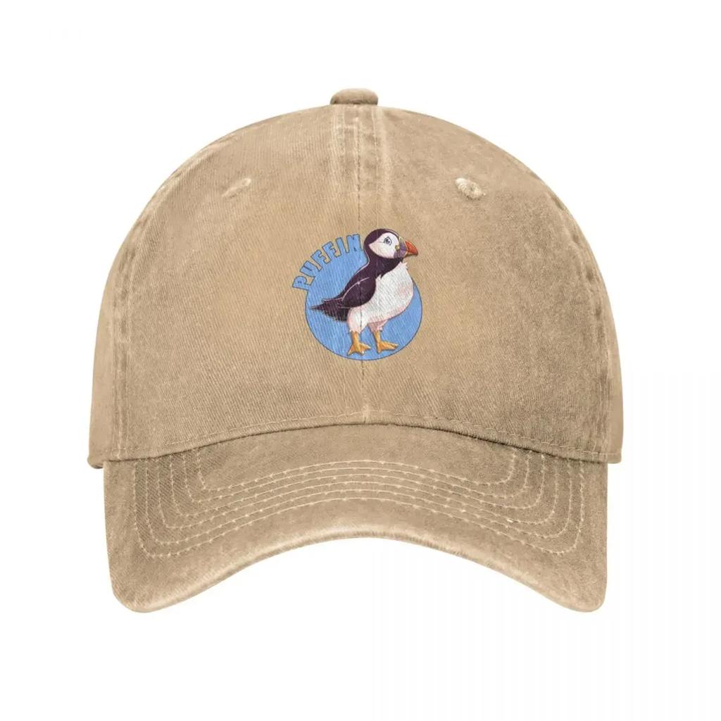 Cute Puffin Logo Baseball Cap Foam Party Hat Golf Wear Hat Beach Military Cap Unisex Womens Golf Clothing Unisexs