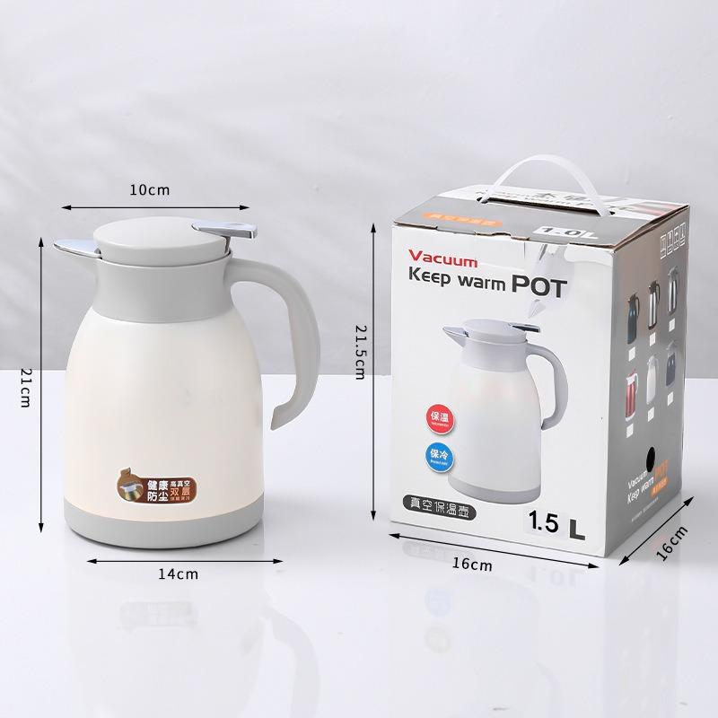 304 Stainless Steel Double Layer Kettle Home Portable Thermos Pot Large Capacity Commercial Kettle Cold Water Kettle Tea Kettle