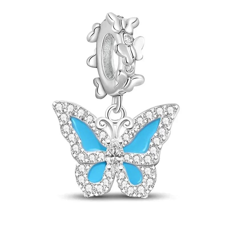 Copper Butterfly Red Love Heart Balloon Strawberry Charm Bracelet Necklace Making Gift Of High Quality Fine Jewelry