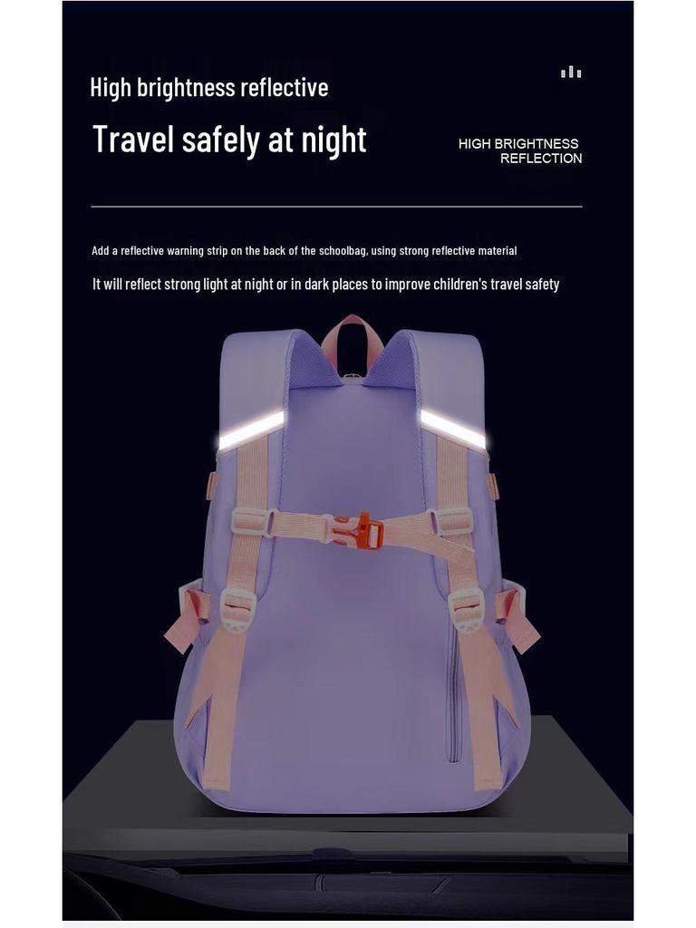 Plecak z ruchomym piaskiem wysokiej wartości dla dzieci - Lekki, klasy 1-6, podwójne paski na ramię, uroczy design drzwi lodówki