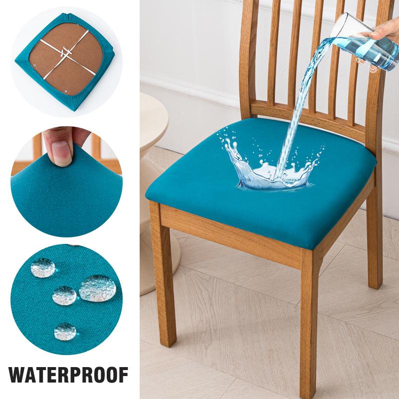 Waterproof Seat Covers For Dining Room Elastic Chairs Covers Dining Chair Cover Washable Seat Case For Kitchen,El,Restaurant