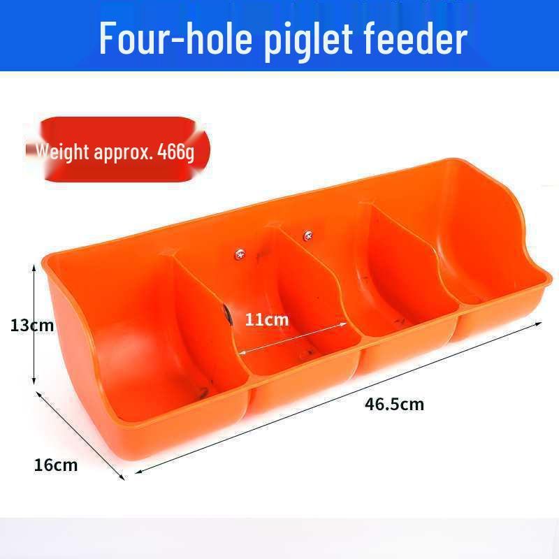 Piglet Nursery & Weaner Feed Trough - Plastic Long Feeder for Farrowing Crate & Suckling Pigs