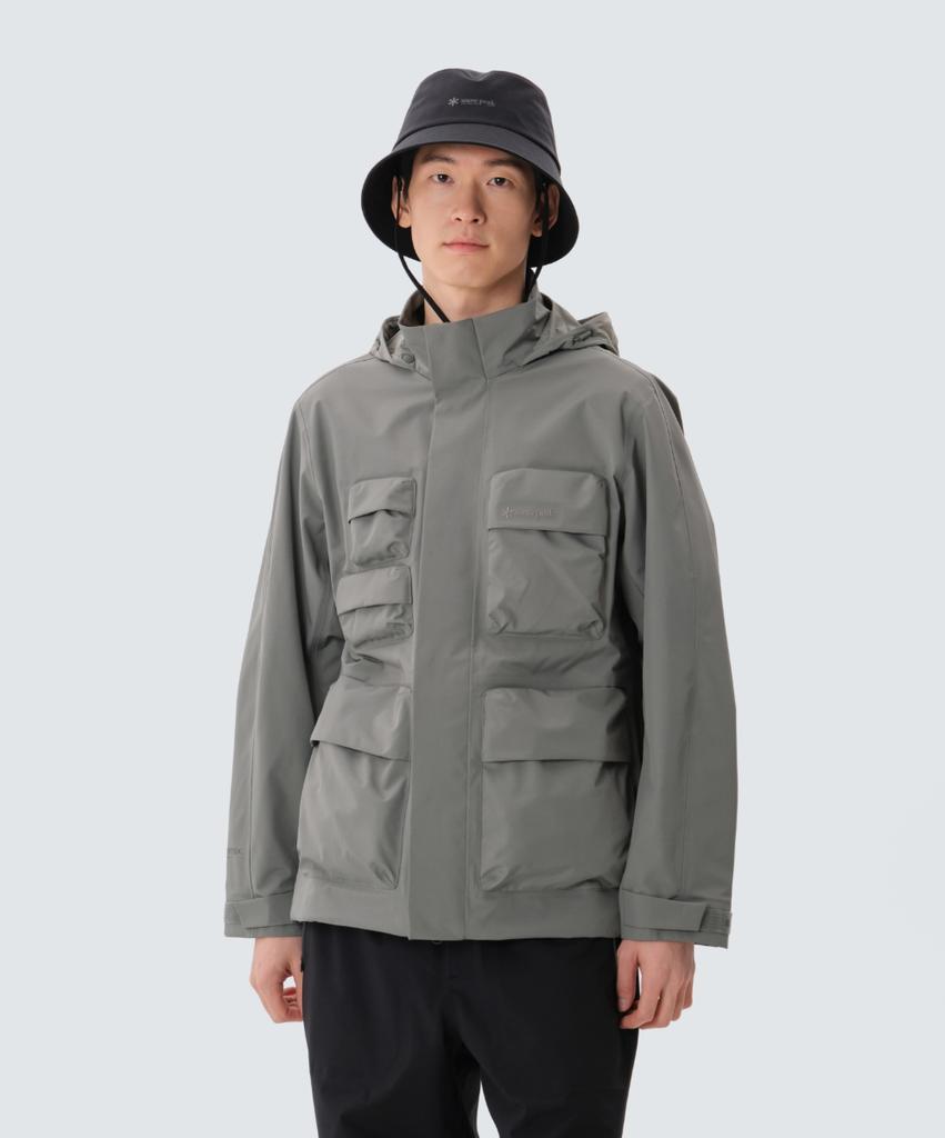 Snowpeak Apparel 3L Pertex Utility Waterproof Jacket (S25Zmpjk08) Dark Gray