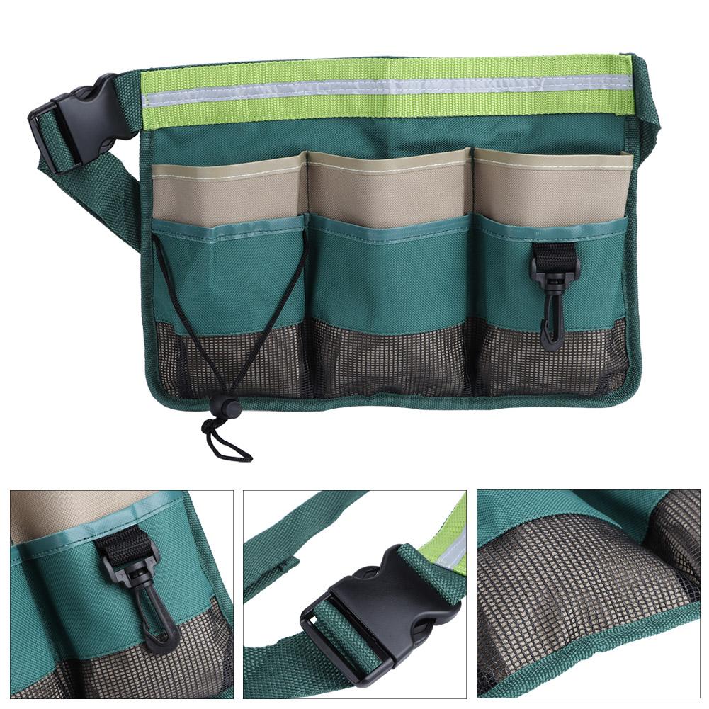 Geantă de unelte de grădină cu mai multe buzunare, organizator de talie agățat, cu curea reglabilă, pentru grădinărit, accesorii