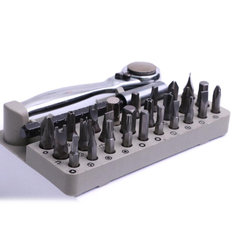 Ergonomic Handle Mini Ratchet Wrench Set Right Angles Screwdriver Tools for Smartphone Tablet Maintenance Repairing Tool