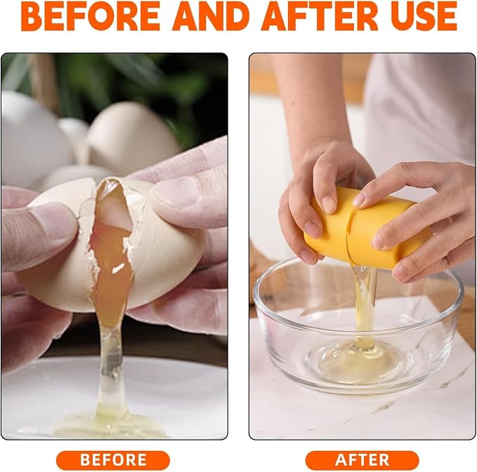 Handheld egg separator, kitchen gadgets (3-piece set)