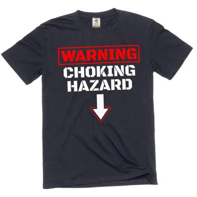 Men's Funny Adult Humor Offensive Choking Hazard T-shirt