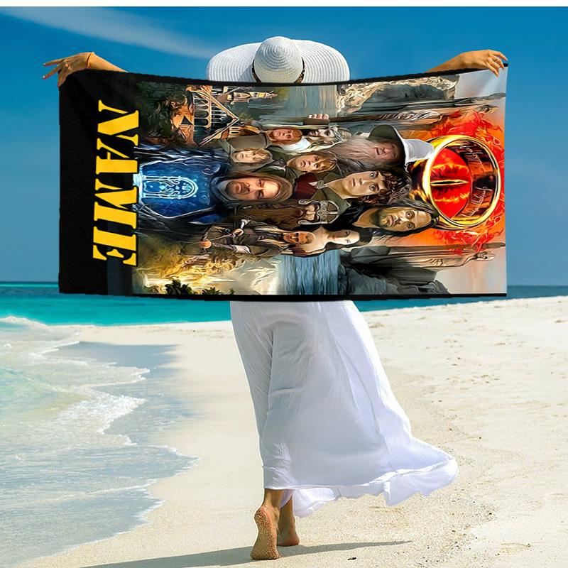 Personalized Customized Proof Beach Towel with The Fellowship of the Ring Pattern - Soft, Absorbent,quick-drying,perfect Swimming,camping&bathing
