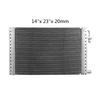 High-Efficiency Universal Parallel Flow Aluminum Condenser Radiator (14''x23''x20mm) - Fits Car, Van, Truck, Excavator Auto A/C