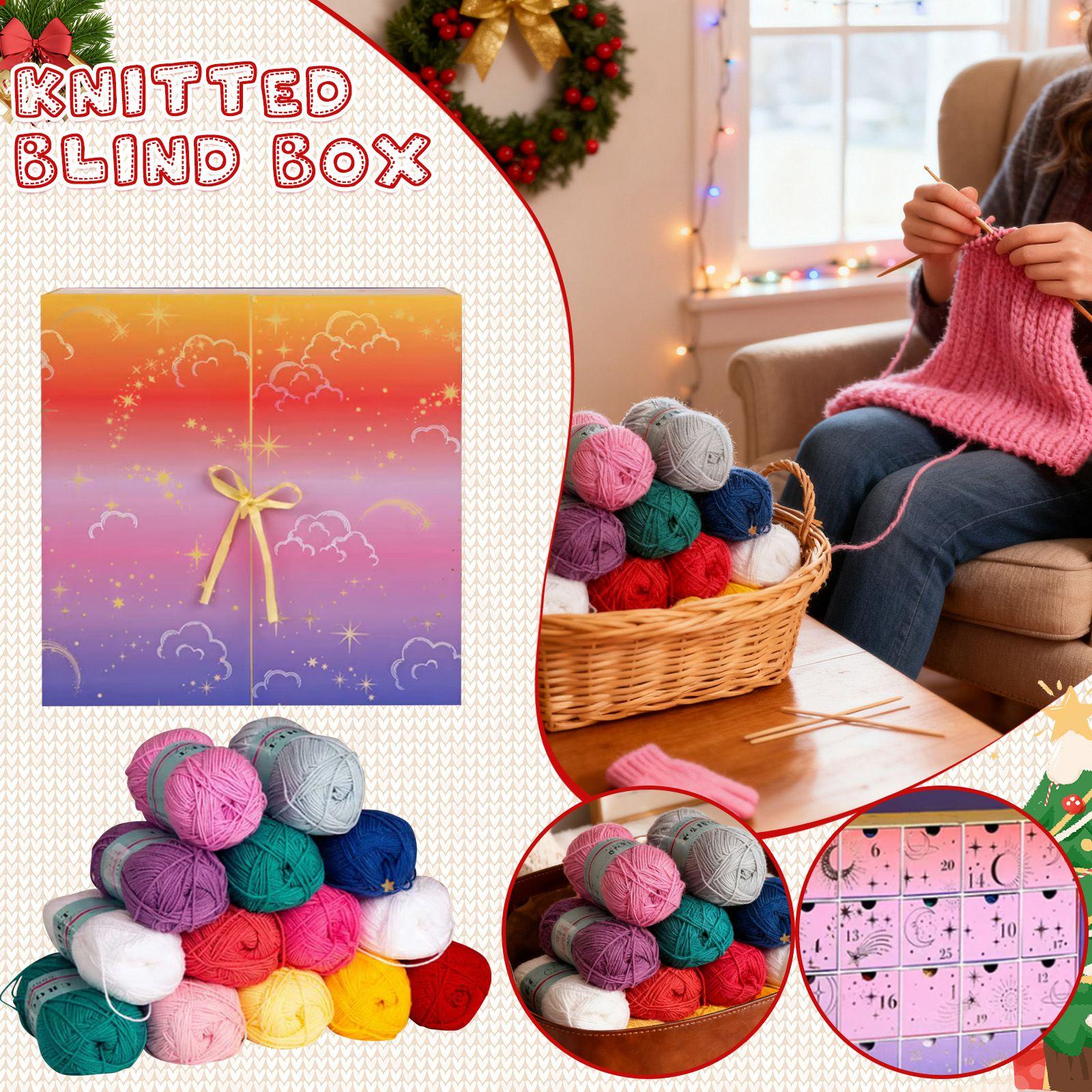 

Адвент-календарь 25 дней проектов с обучающими материалами DIY Крафт Пряжа Календарь обратного отсчета One Size