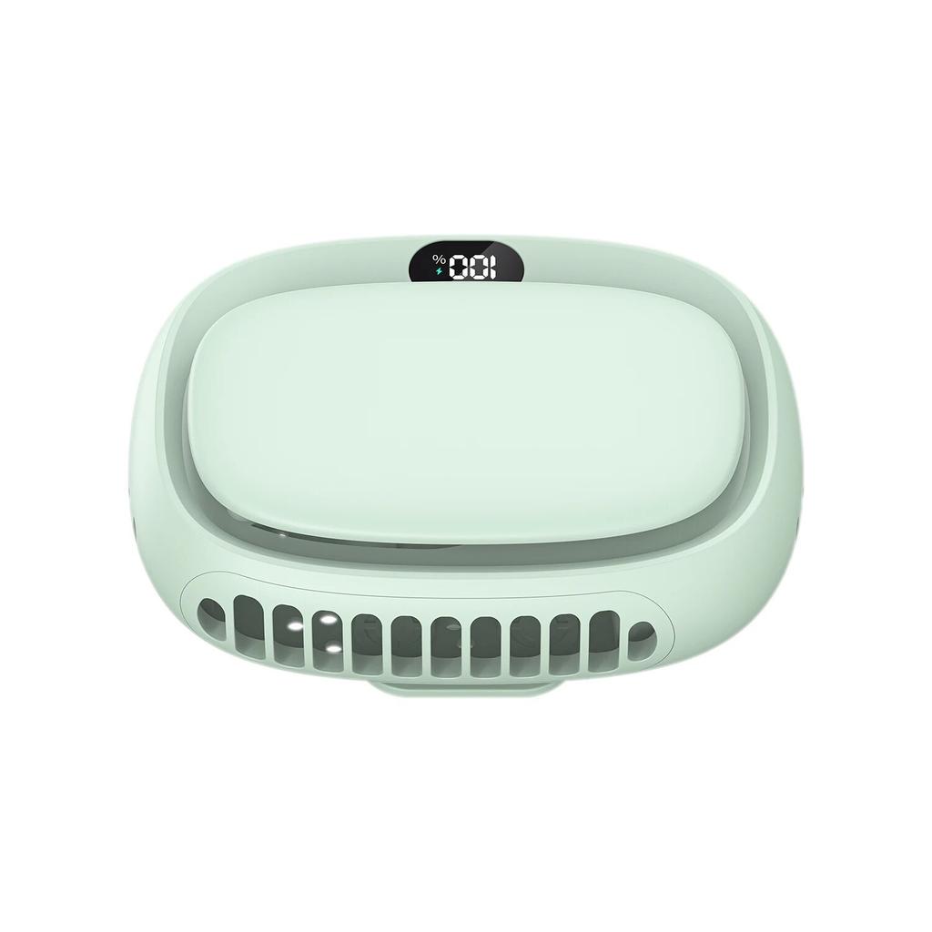2026 New 1800mAh Handheld Mini Fan Multifunction Neck Hanging Fans 5 Speed USB Rechargeable Fan with Display Screen