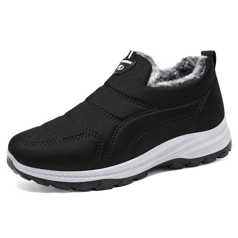 Cotton Shoes Men's New Warm and Cold-proof Men's Shoes Large Size Couple Cotton Boots Piled Thickened Short Boots Thick-soled Snow Boots