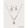 Set di Accessori Collana e Bracciale - Set di Accessori Nuziali in Zircone - Set di Gioielli per Sposa