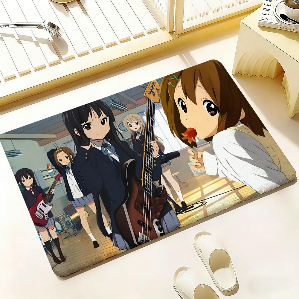 Anime K-K-On Floor Mat Bedroom Living Room Flannel Door Mat Non-Slip Home Decor
