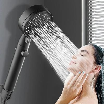 5 Einstellbare Modi Duschkopf Hochdruck Badezimmerzubehör Duschköpfe mit Schlauch Wassersparend Ein-Knopf-Stopp Sprühdüse