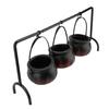 Witches Cauldron Candy Serving Bowl Decor Black Plastic Cauldron Decoration Photo Props For