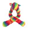 Women Hat Rainbow Color Imitation Fur 3 in 1 Hat Scarf Gloves Winter Warm Hat Home Outdoor Work Street Wear
