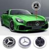 Car Logo Front Engine Hood Emblem Metal Flat Badge Accessories For Mercedes Benz AMG E S C A B Class GLE GLS CLS GLC CLA GLA GLK OY8