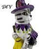 Decorative Figurine for Entrance Halloween Ornament, Witch Black Cat Pumpkin Shape, Durable Synthetic Resin Atmosphere Table Centerpiece Weather