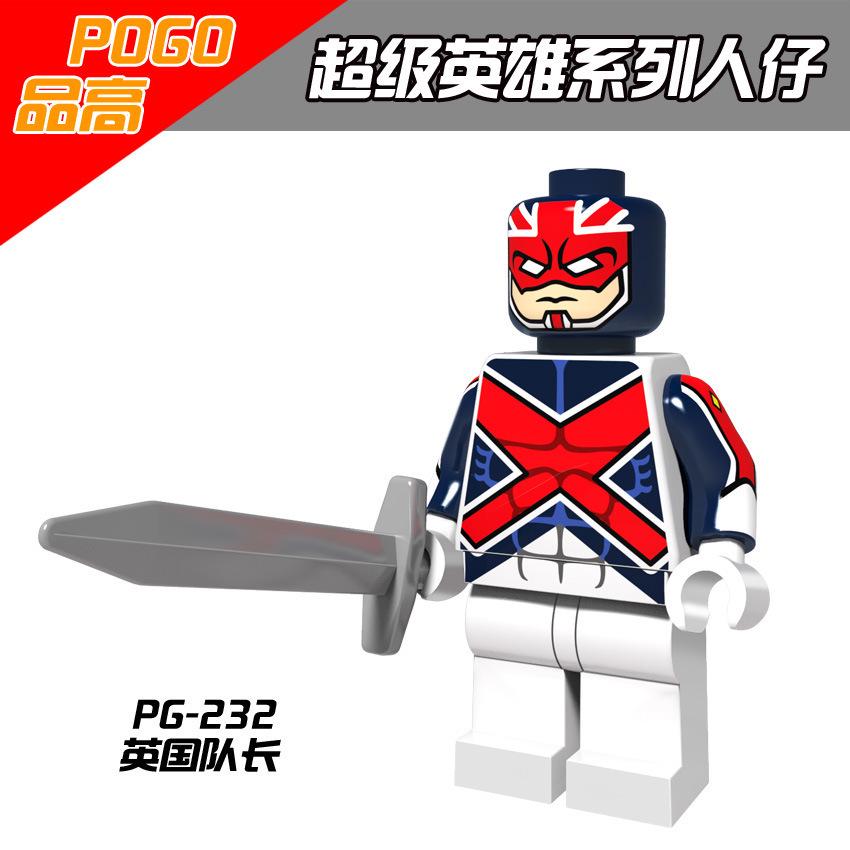Minifigures Pg8060 Superhero Poison Ivy Captain England Mini Figures Building Blocks Toys