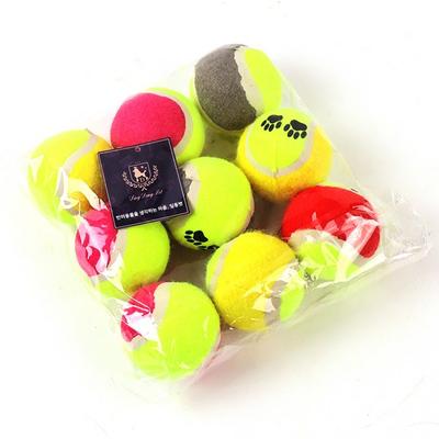 Ding Dong Pet Pet Tennis Ball Paw 9 Piece Set, Mixed Colors, 1 Set