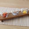 ADERIA Hand-Bound Three-Flavor Sake Cup Set with Wooden Stand, 90ml, Gift Box Included, Made in Japan, Dishwasher Safe, Sake Cup, Glassware, Cold Sake