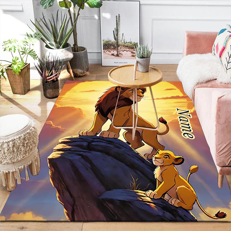 Custom 1Pc Lion Sunset Adventure Rug Office Carpet Indoor Outdoor Entrance Doormat Nonslip Soft And Comfortable Living Room D916103
