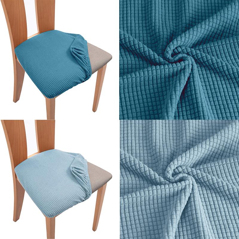 Morse Polar Fleece Potah na polštář na židli Strečový Levný Jídelní polštář Potah na sedák Bez chrániče opěradla Pro kuchyňské židle Hotel Domov