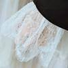Women Fake Arm Sleeves with Short Tassels White and Black Pleated Cuff Beautiful Lace Accessories Outdoor Embellishments