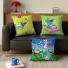 OOggy and the CCockroaches   Various Sizes Square Pillow Case For Car Home Bedchamber Decor